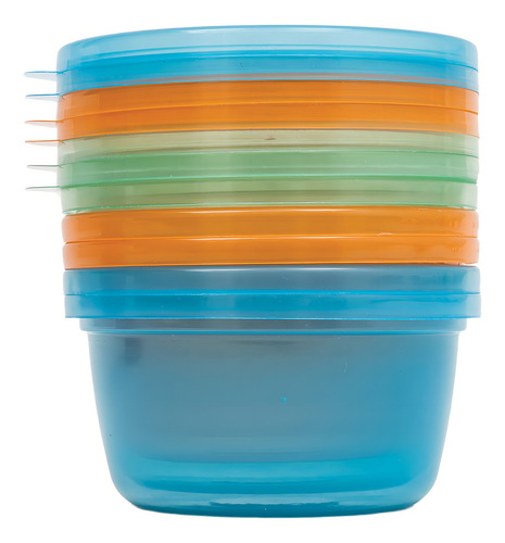 Kit de 6 botes de 180 ml para comida infantil Buba 6758