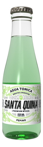 Agua Tónica Santa Quina Vidrio Pepino 200ml 