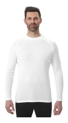 Camiseta Térmica Esqui Nieve Wedze Ski Bl 100 Hombre Blanco