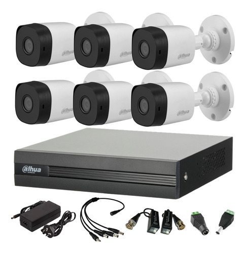 Kit Seguridad Dvr 8 Canales + 6 Cámaras Full Hd Exterior 