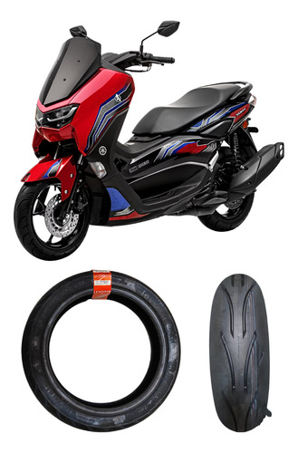 Par Pneus 110/70-13+130/70-13 Yamaha Nmax Levorin/michelin