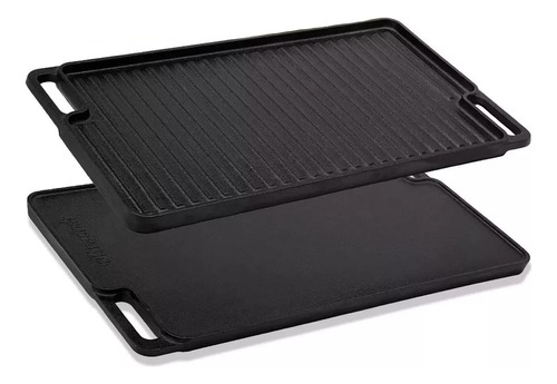 Plancha Comal Grill De Hierro Fundido Reversible Altacalidad