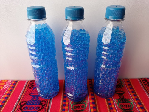 3 Botellas De Bolitas De Hidrogel De 7 - 8 Mm. - Hidratadas