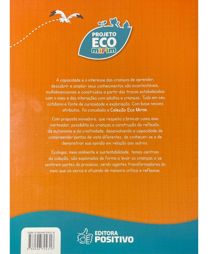 Livro Infantil - Livro Da Família Projeto Eco Mirim - Ciranda De Araujo Martins Santos; Fernanda Pereira - Ed. Positivo (Usado)