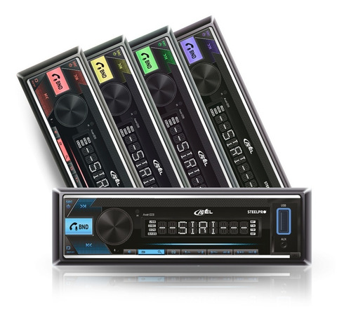 Imagen 8 de 8 de Autoestereo 100w X4 Max Desmontable Axel Premium By Steelpro