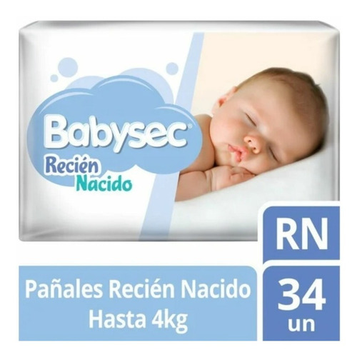 Pañales Babysec R/n 34uds - Bebés Y Niños