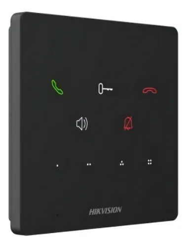 Teléfono Ip Sip Para Portero Hikvision Color Negro