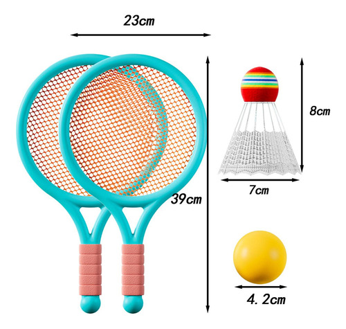 Kit De Tenis Infantil For Jugar Al Aire Libre, Azul