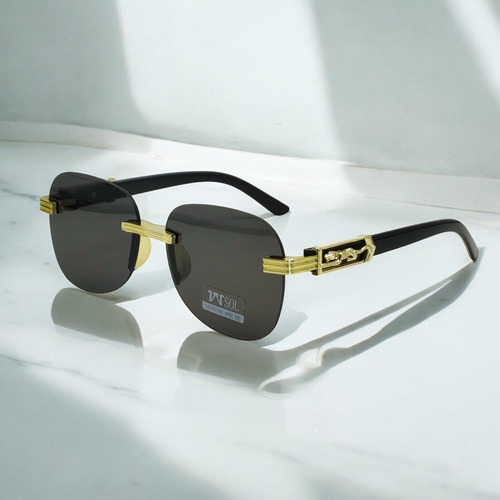Set 3pc Lentes De Sol Estampado Leopaldo Neg Vvesol 1948248 Negro Negro Negro Negro