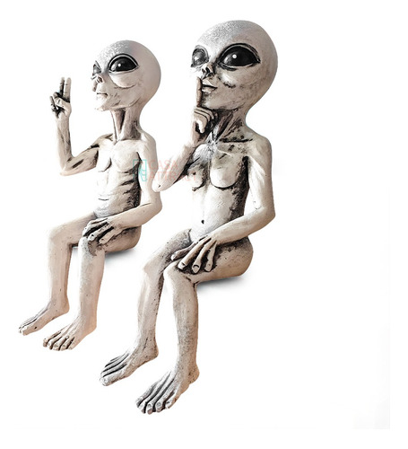 Casa Attract Estátua Decorativa Alien para sala quarto área externa jardim estante Fabricado em resina
