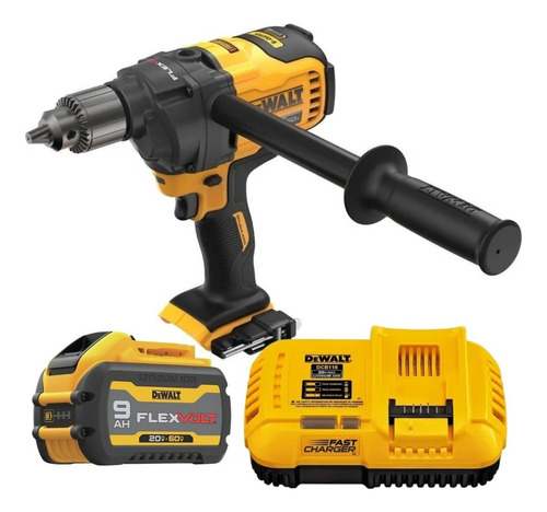 Furadeira Misturador Argamassa Dcd130 1/2 Bateria 9ah Dewalt Cor Amarelo 220v