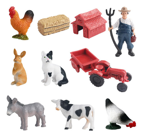 Farm Figures Farmer Vehicle Toy Truck 10 Unidades Estilo B
