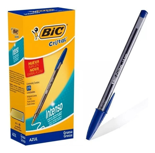 Boligrafo Bic Intenso Trazo Grueso 1.6 Mm Caja X 25 