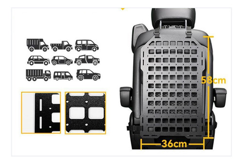Painel Molle Para Veículos, Rack De Armazenamento,
