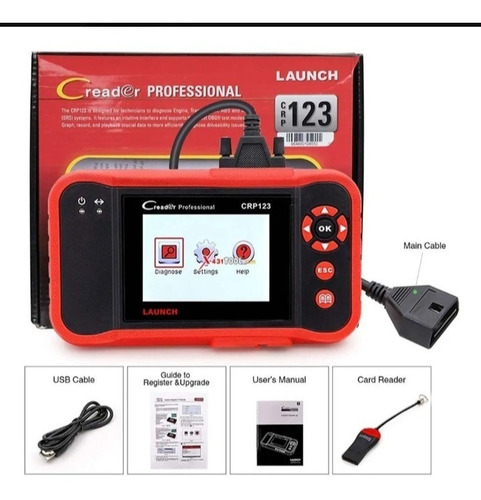 Imagen 2 de 6 de Escaner Automotriz Launch Creader Crp123 Motor Caja Abs Srs