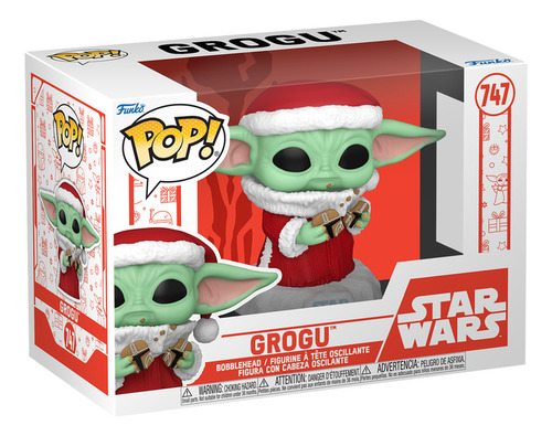 Grogu Santa The Mandalorian Holiday 2024 Por Funko Pop