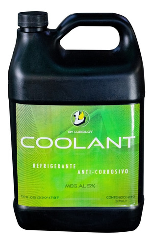 Liquido Refrigerante Verde Al 50% En Cajas De 4 Galones