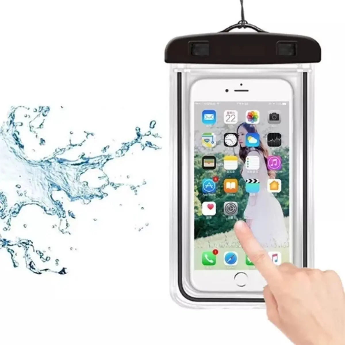 Capinha Celular Impermeável Proteção Mergulho Chuva Água cor sortida