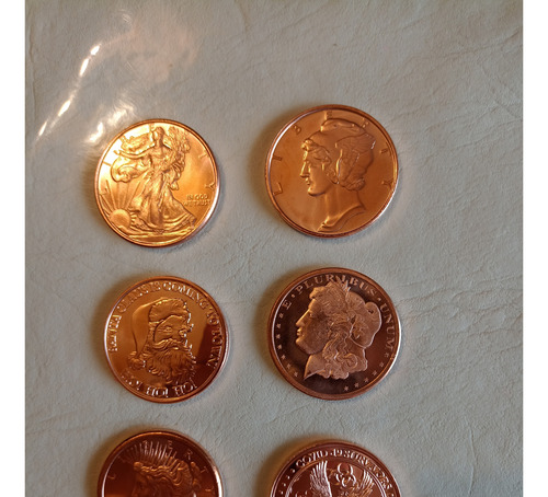 Moneda De Puro Cobre 1 Onza Troy Mascara Covid Usa