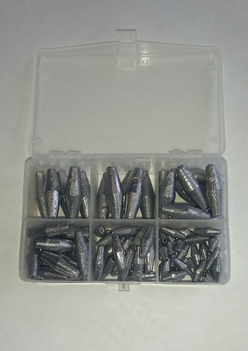 Plomada Pesca Combo De 85 U (2gr A 20gr) C/caja De Regalo