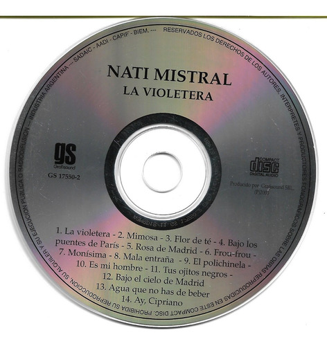 Nati Mistral - La Violetera (detalle)