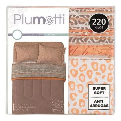 Sabanas 220 Hilos Plumetti Super Soft 2 Plazas