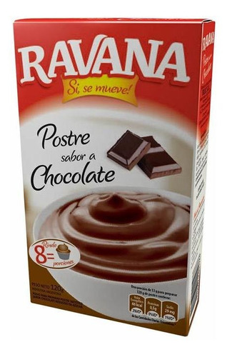 Pack X 12 Unid Postre  Chocolate 90 Gr Ravana Postres