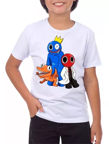 Camiseta Azul Babão Rainbow Friends Game Jogo Roblox Blue #8