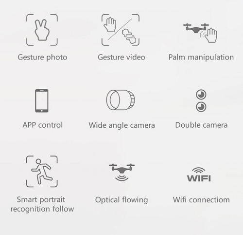 Imagen 6 de 8 de Dron Plegable Control Wifi, Cámara Dual, 1080p Sg700-d