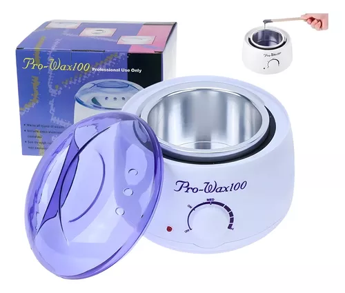 Calentador Fundidor de Cera De Colores para Depilación Pro-Wax100 Blanco  Morado Gama Protect Kit fundidor de cera