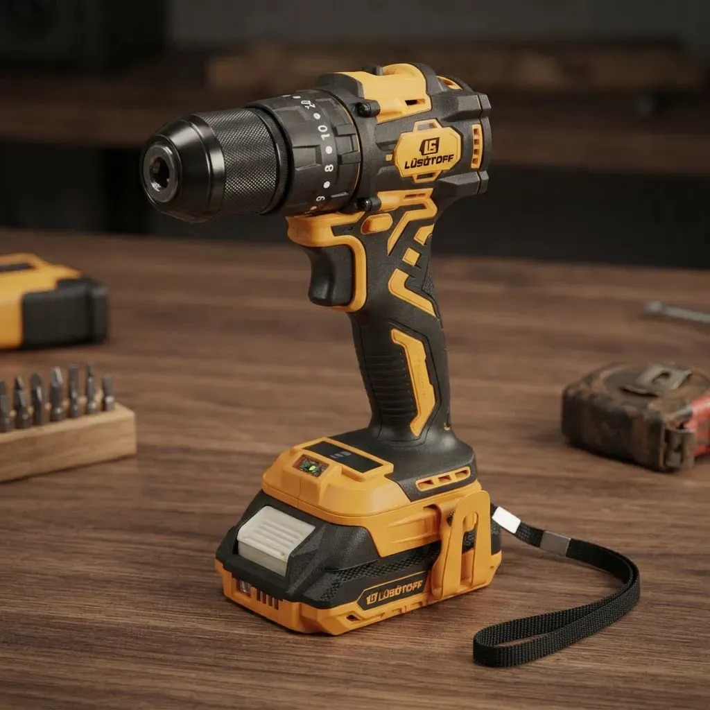Taladro de Impacto a Batería Lusqtoff TIL45-8BK Brushless Con Mandril Metálico