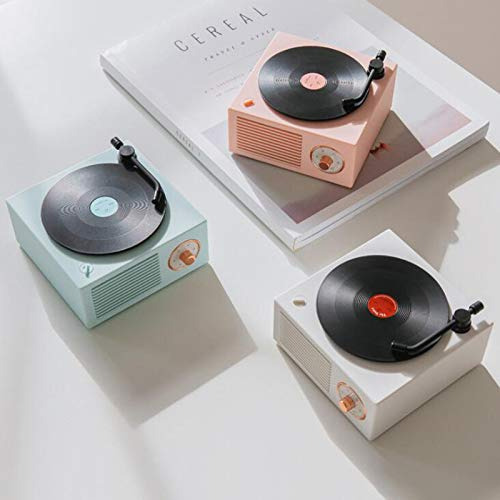 Parlantes Bluetooth De Vinilo Graves Mejorados Color Blanco Color
