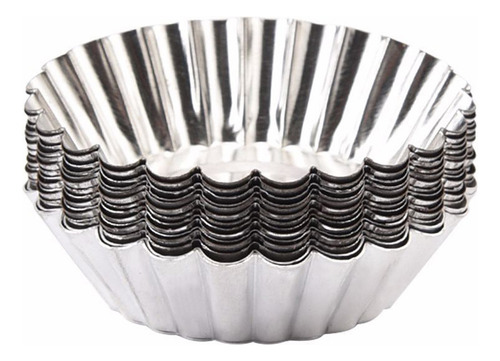 Molde De Aluminio Forrado Para Magdalenas Y Tartas, 50 Unida