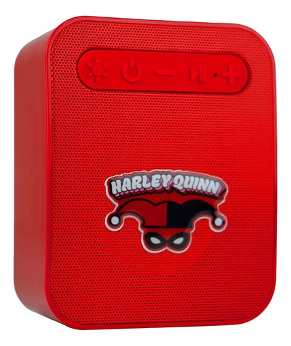 Geek Industry Bocina Bluetooth, Harley Quinn Sombrero Color Rojo