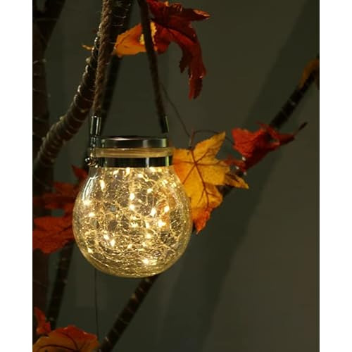 1 Pack Solar Lantern - Hanging Garden Lantern, Waterpro...