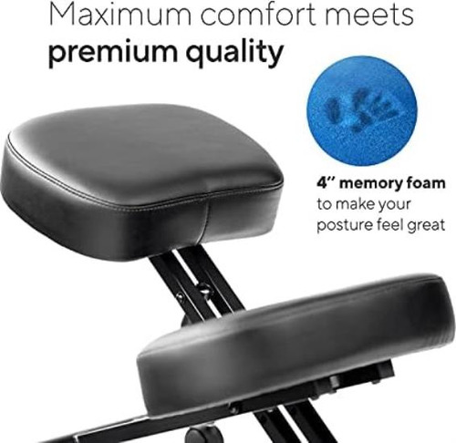 Luxton Home Silla Ergonómica Para Arrodillarse Con Capa De E