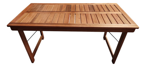 Mesa Plegable 1.50x0.75mts + 6 Sillas Plegables Dr Eucalipto Color Roble