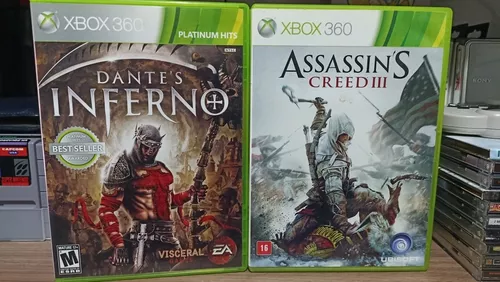 Lote Dantes Inferno + Assassins Creed 3 Para Xbox 360! - Escorrega o Preço