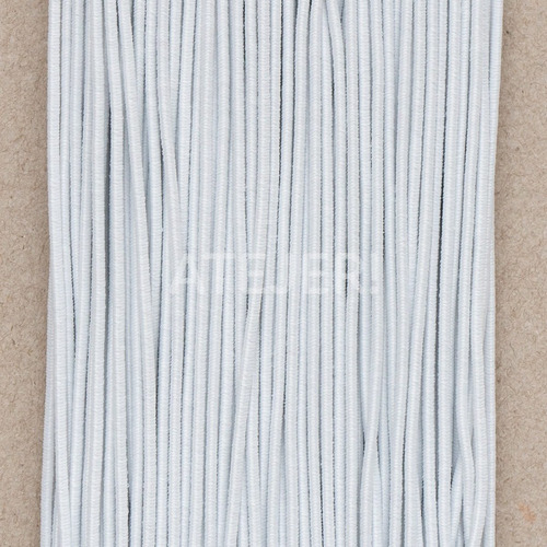 Imagen 4 de 8 de Elástico Redondo Bentley Art 86 De 2,2mm X 50 Metros Blanco