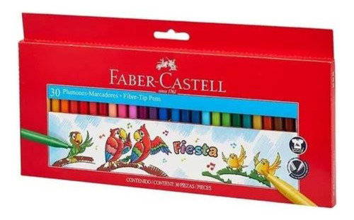 Marcadores Finos Fiesta X 30 Faber Castell 