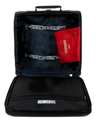 Set De Maletas De Viaje Para Mujer Cloe Con Porta Laptop Color Negro