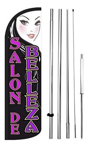 Salon De Belleza Kit De Banderines Sin Viento De 15 Pies De 