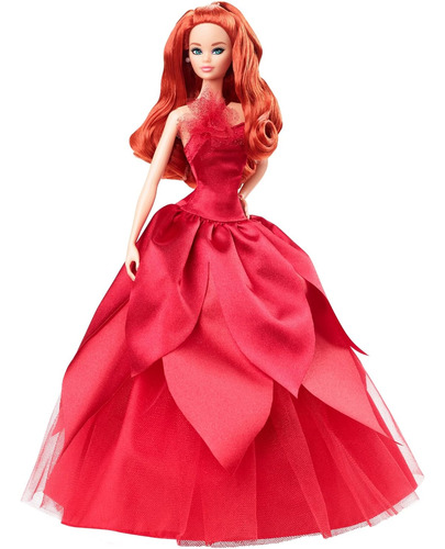 Barbie Signature 2022 Muñeca Navideña Con Pelo Rojo