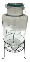 Comprar Frasco Dispenser Vidrio Con Canilla 8 Litros Limonada Jugos