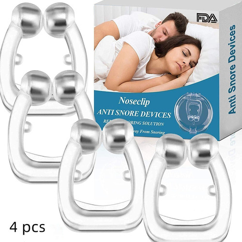 Pack 4x Dispositivo Anti Ronquidos Nose Clip 