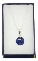 Comprar Colgante Lapislázuli Caracol Plata 950 + Cadena De Plata 926