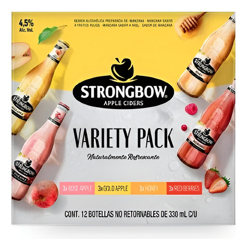 Bebida Alcohólica Preparada Strongbow 12pack 330 Ml