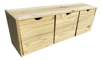 Comprar Cubo 3 Cajones Ruedas Juguetero Madera Pie Cama Organizador