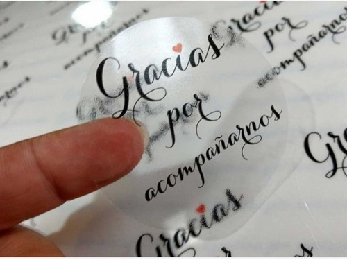 Imagen 2 de 6 de 100 Etiquetas Calcomanías Vinil Autoadhesivo Troqueladas