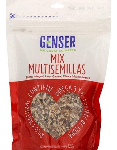 Genser Semillas Mix Multisemilla Paquete De 120 Grs